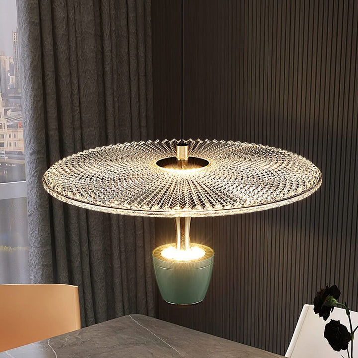 Lampe Pendante Moderne À Leds En Forme De Disque