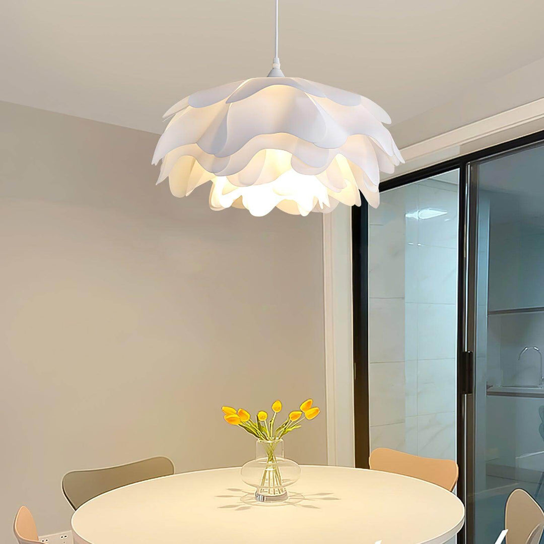Lampe Pendante Blanche En Forme De Fleur