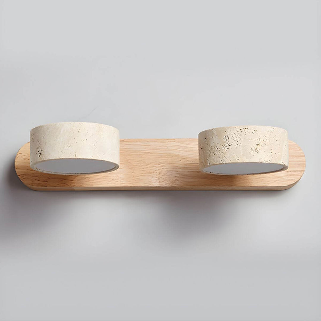 Travertine Duo Lamp Bracket Wall Light