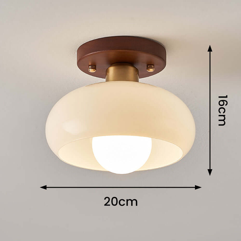 Blanc Vintage Petit Plafonnier De Couloir