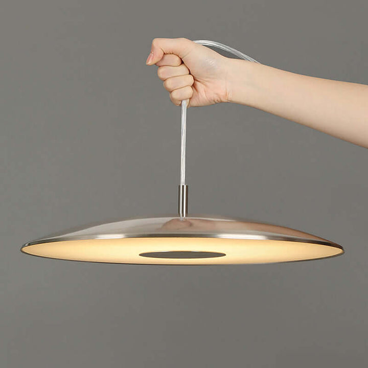 Lampes suspendues à LED fer nickel