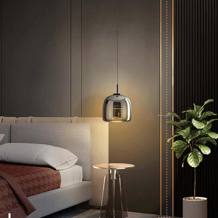 Lampe Pendante Nordique En Verre Noir