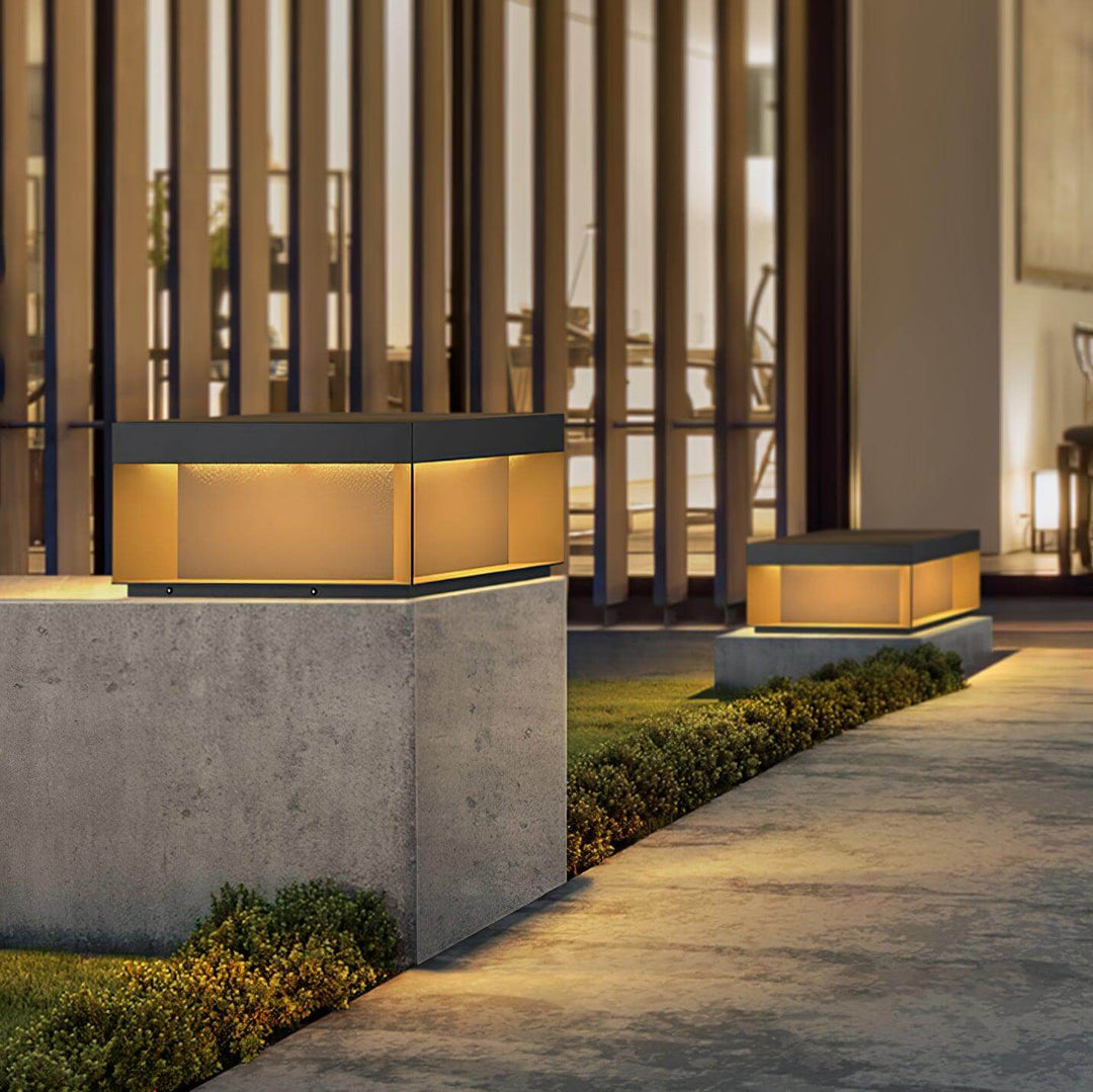 Boîtier Luminaire Extérieur - Éclairage Poteau Solaire LED