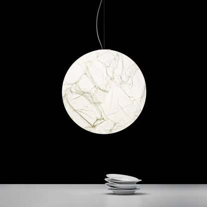 Lampe Pendante En Soie Moon