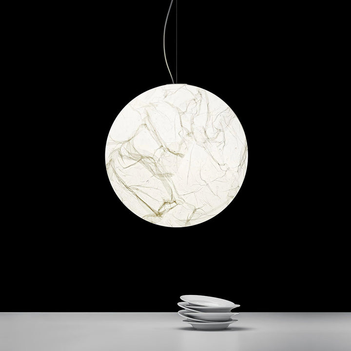 Lampe Pendante En Soie Moon