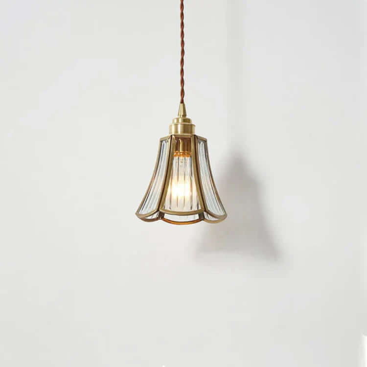 Lampe Pendante Verre & Laiton - Éclairage Chic & Design