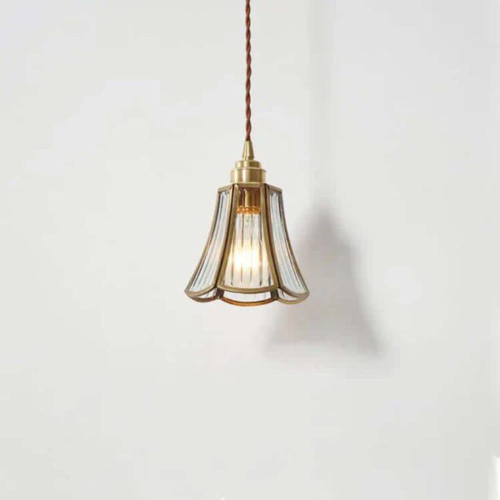 Lampe Pendante Verre & Laiton - Éclairage Chic & Design