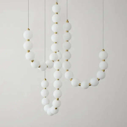 Lustre À Chaîne Blanc De Luxe