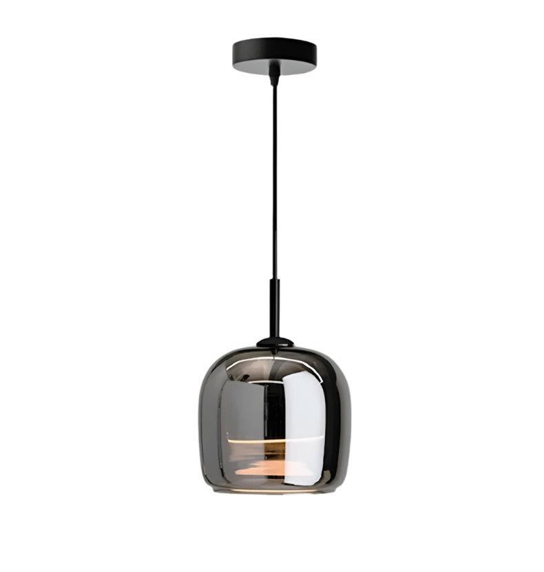 Suspension Verre Noir - Luminaire Design Nordique