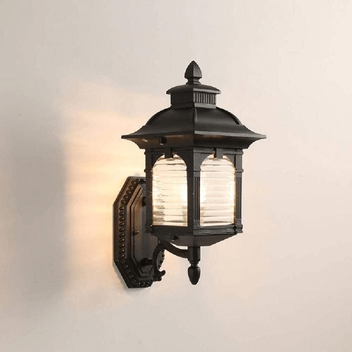 Lampe Murale Extérieure Vintage - Verre Antique