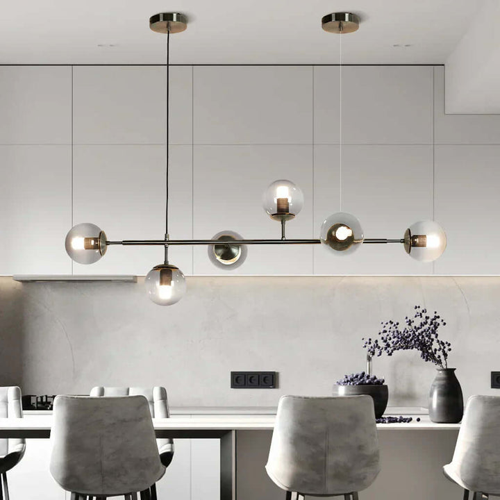 Suspension Luminaire Boule Verre Déco