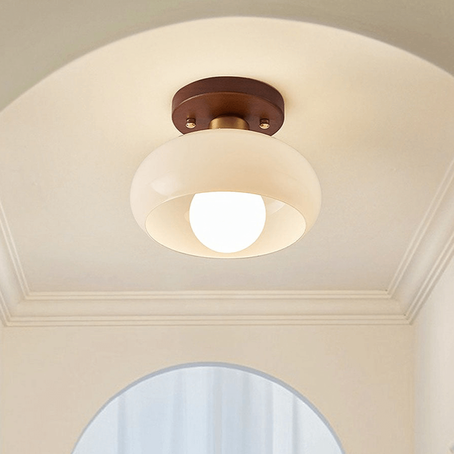 Blanc Vintage Petit Plafonnier De Couloir