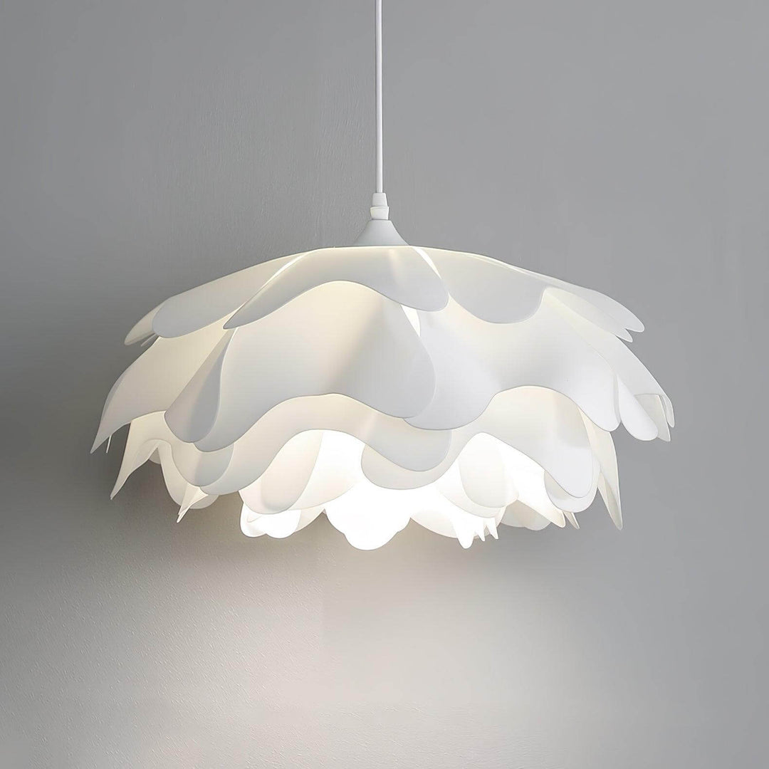 Lampe Pendante Blanche En Forme De Fleur