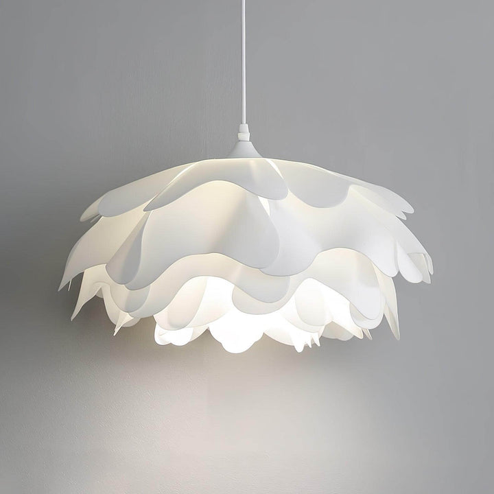 Lampe Pendante Blanche En Forme De Fleur