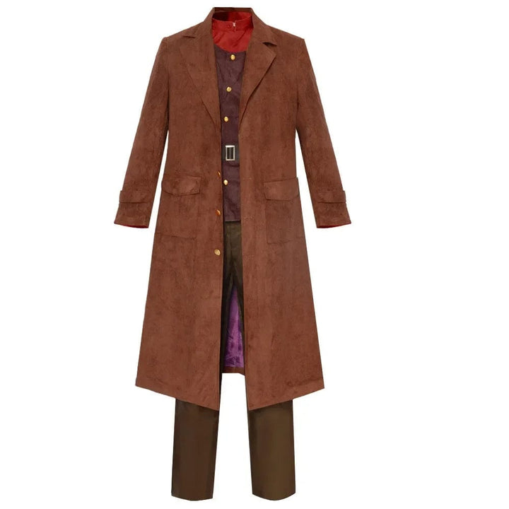 "Déguisement Hagrid Harry Potter, enfant, 6 pièces: gilet, chemise, ceinture, pantalon, veste, fausse barbe, haute qualité."