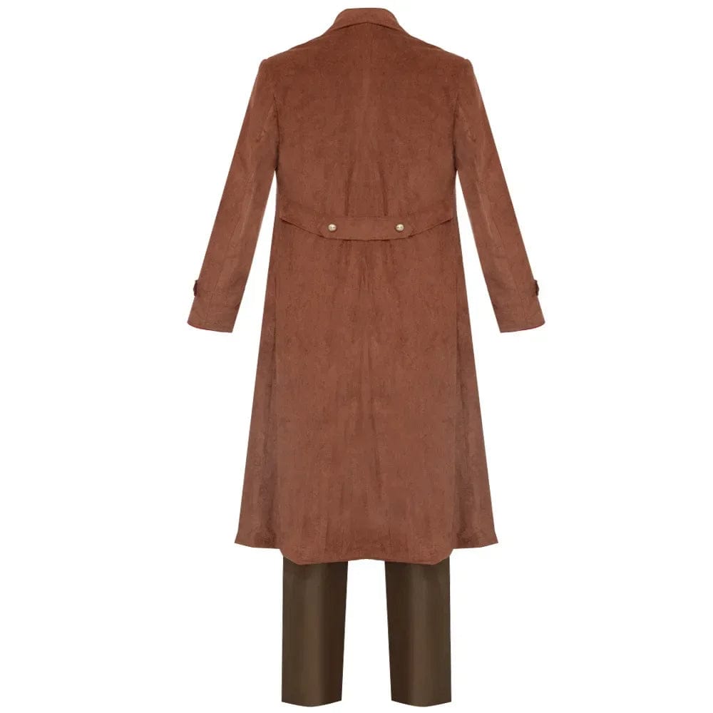 "Déguisement Hagrid Harry Potter, enfant, 6 pièces: gilet, chemise, ceinture, pantalon, veste, fausse barbe, haute qualité."
