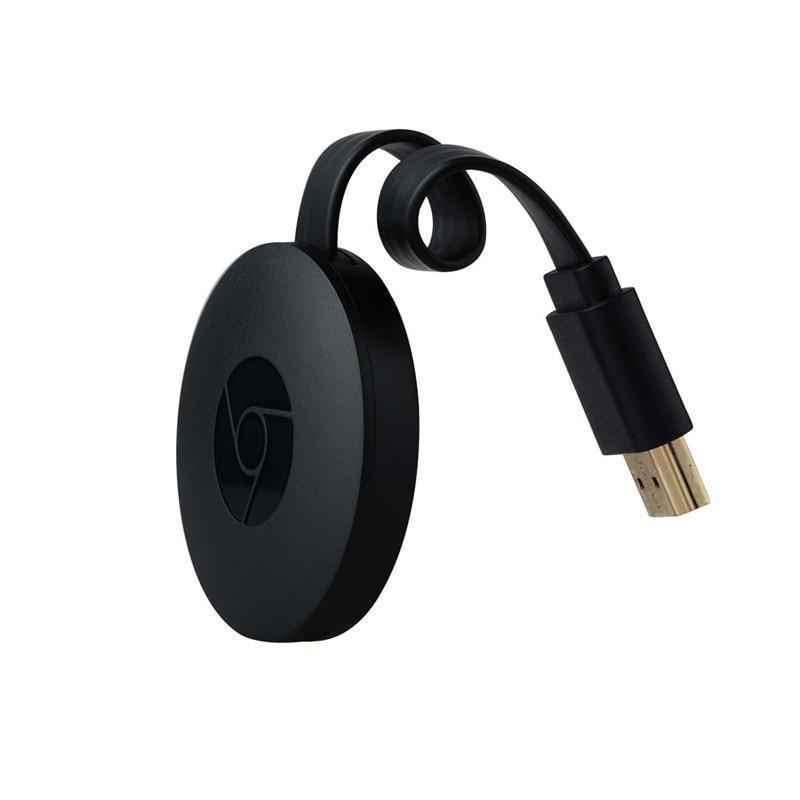 Diffuseur vidéo 1080p noir compact, connecté HDMI et Wi-Fi, pour streaming HD depuis Android, iPhone sur TV.
