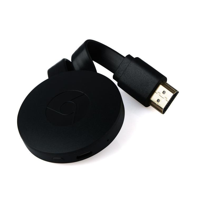 Diffuseur vidéo 1080p noir compact, connecté HDMI et Wi-Fi, pour streaming HD depuis Android, iPhone sur TV.