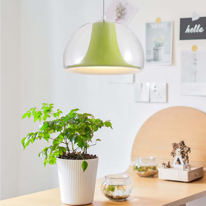 Lampe Pendante En Verre À Méduse Semi-Circulaire