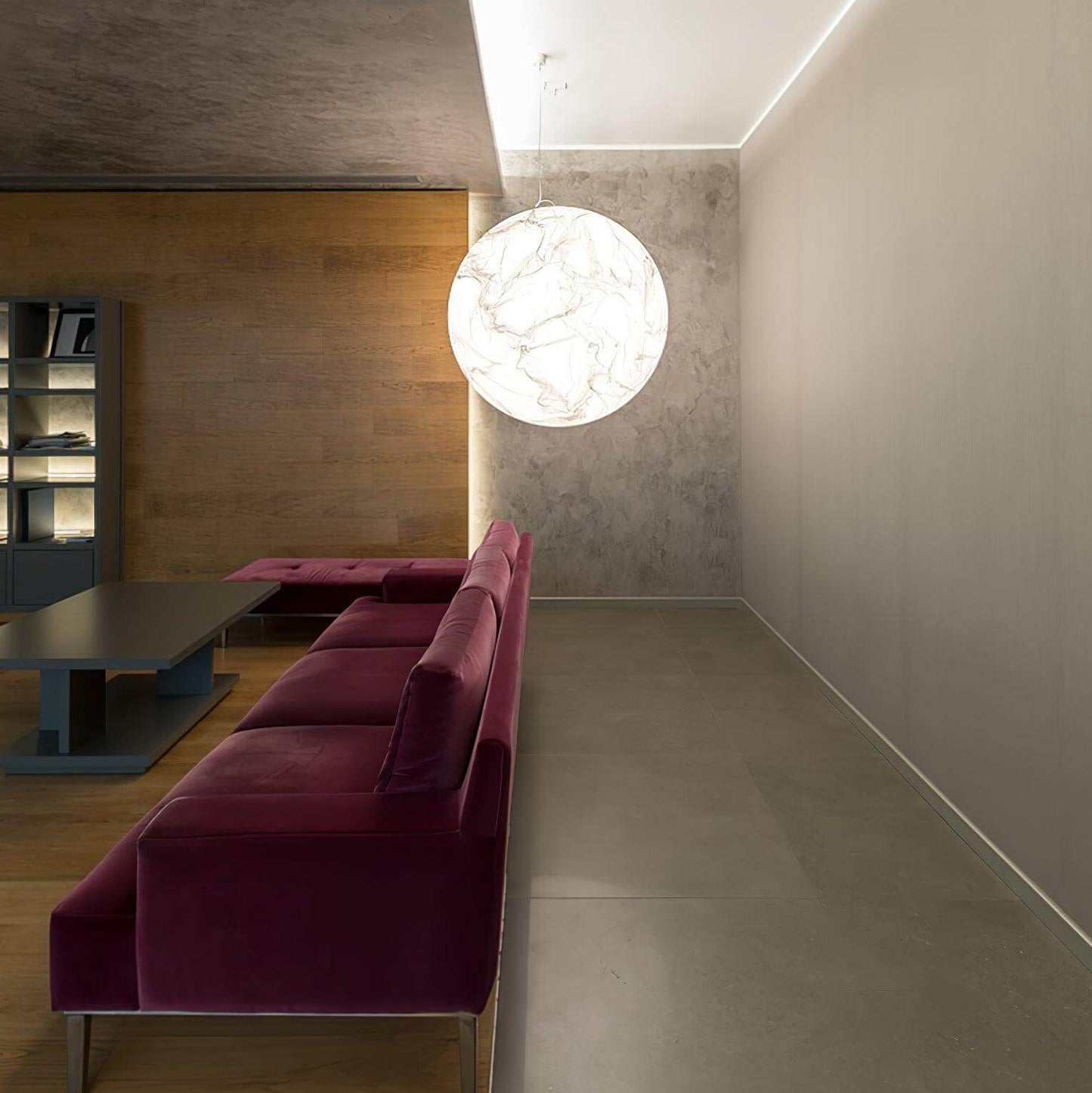 Lampe Pendante En Soie Moon