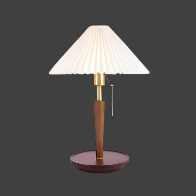 Lampe À Poser En Bois Plissé