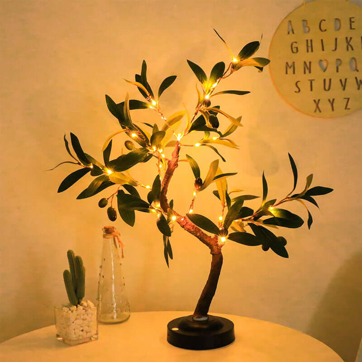 Lampe De Table Led En Forme D'Arbre