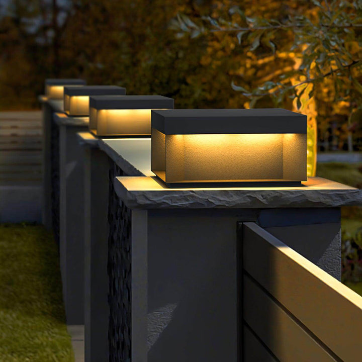Boîtier Luminaire Extérieur - Éclairage Poteau Solaire LED