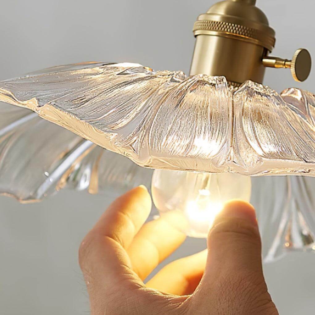 Fleur Lampe Suspendue En Verre