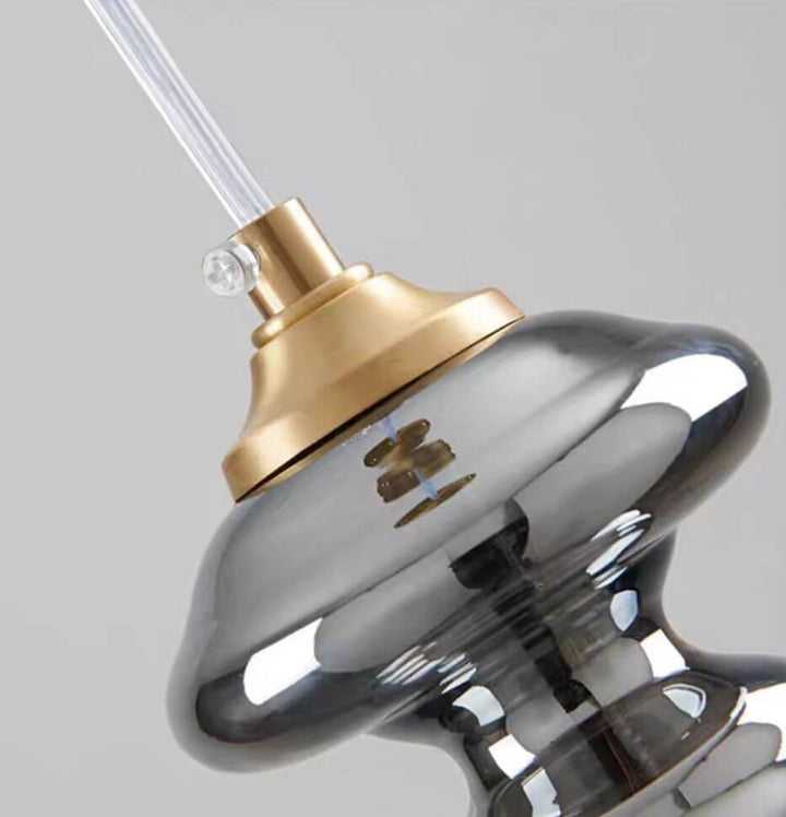 Lampe Suspendue Moderne En Verre Gris Ciel Étoilé