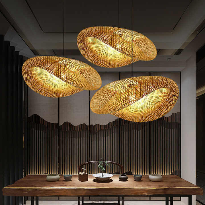 Lampe À Suspendre En Bambou