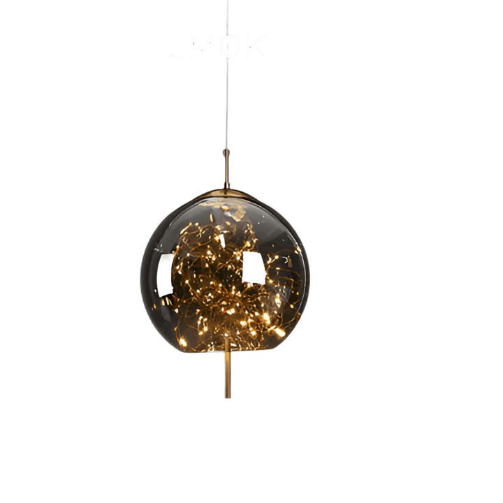 Suspension Lumineuse Verre Brun - Décoration Intérieure