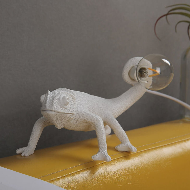 Lampe De Table Moderne En Résine De Lézard Animal