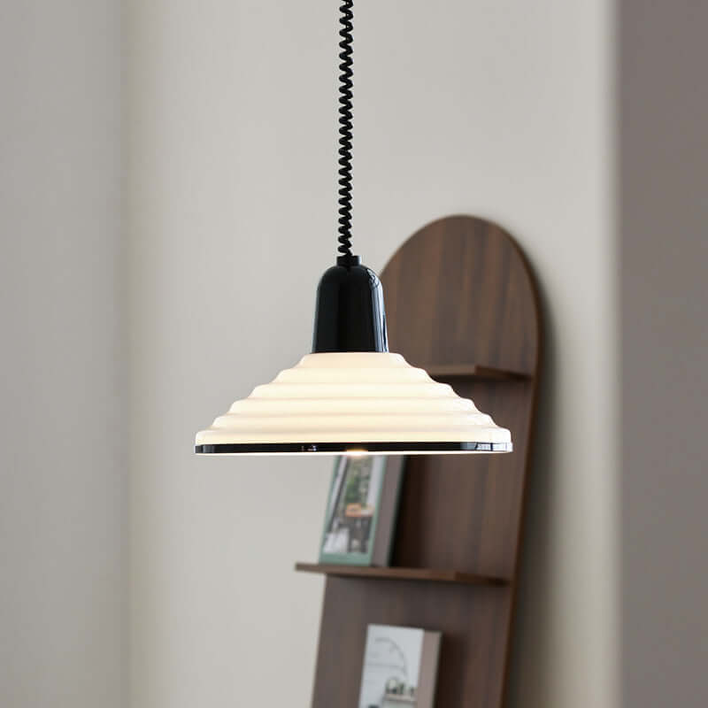 Lampe Pendante À Vent En Verre Crème Français