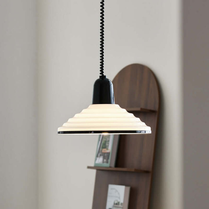 Lampe Pendante À Vent En Verre Crème Français