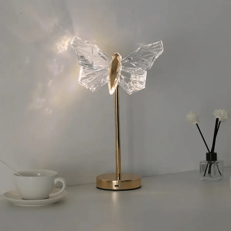 Lampe À Poser En Cristal Butterfly