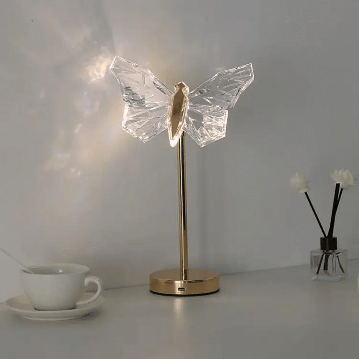 Lampe À Poser En Cristal Butterfly