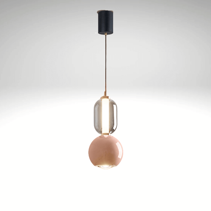 Suspension Luminaire Design Fer Verre - Éclairage Minimaliste
