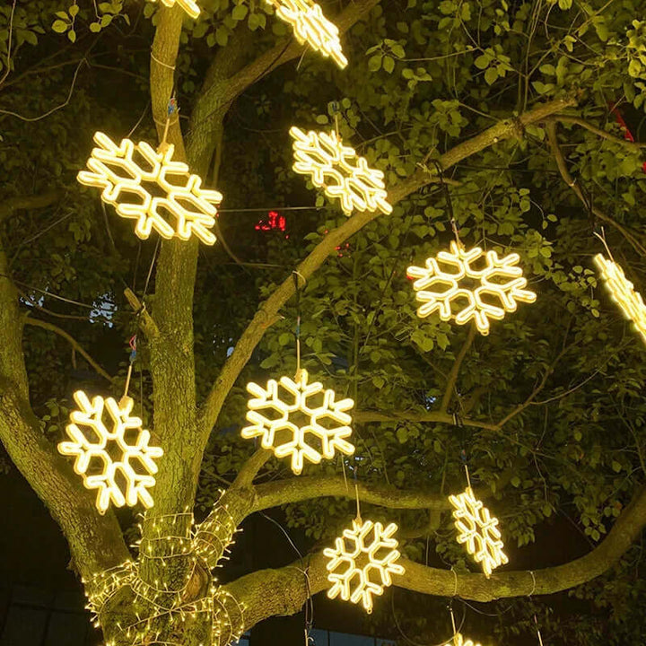 Lampe De Noël Led Flocon De Neige Étanche