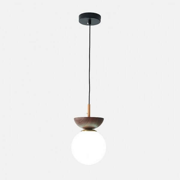 Suspension Luminaire Design Nordique en Bois