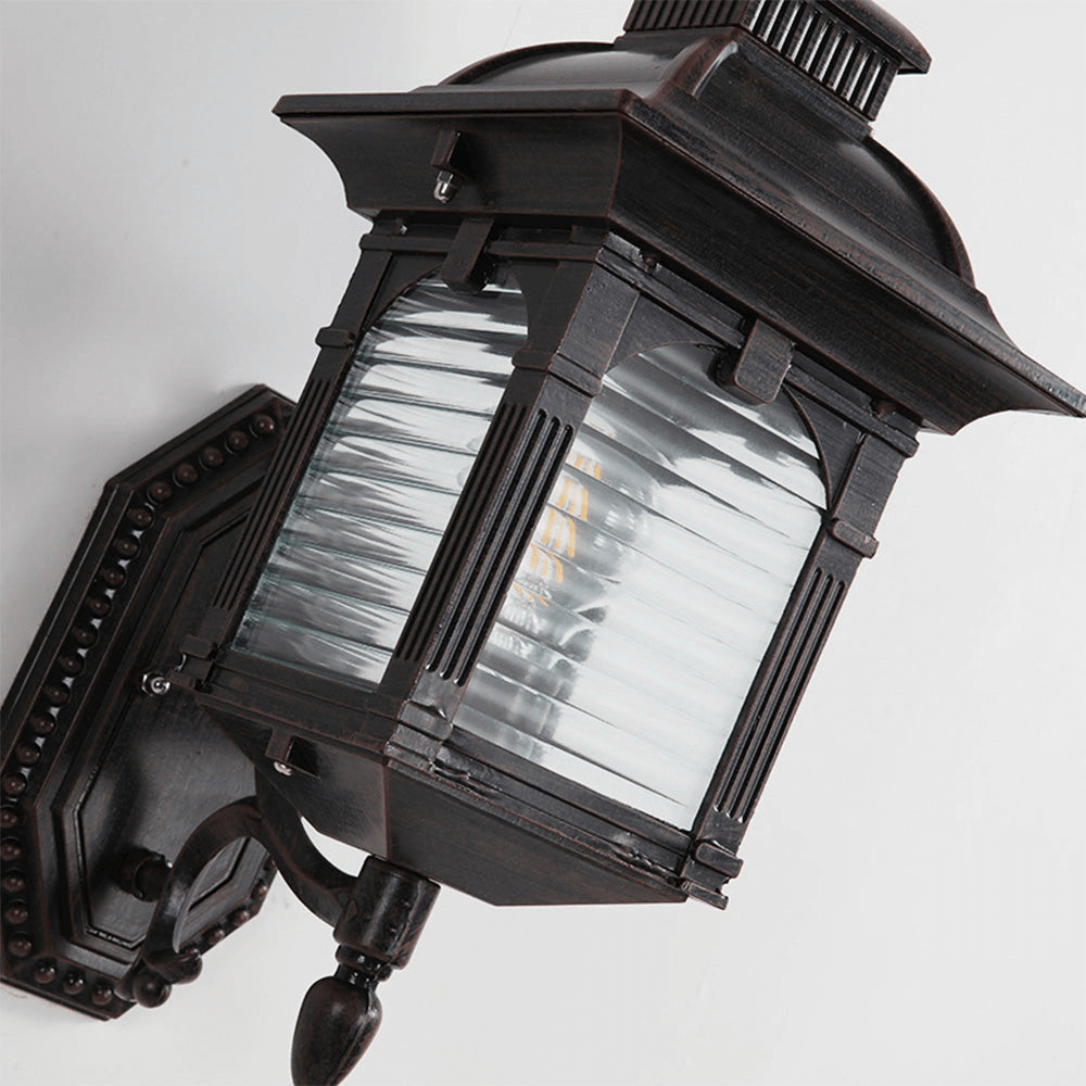 Lampe Murale Extérieure Vintage - Verre Antique