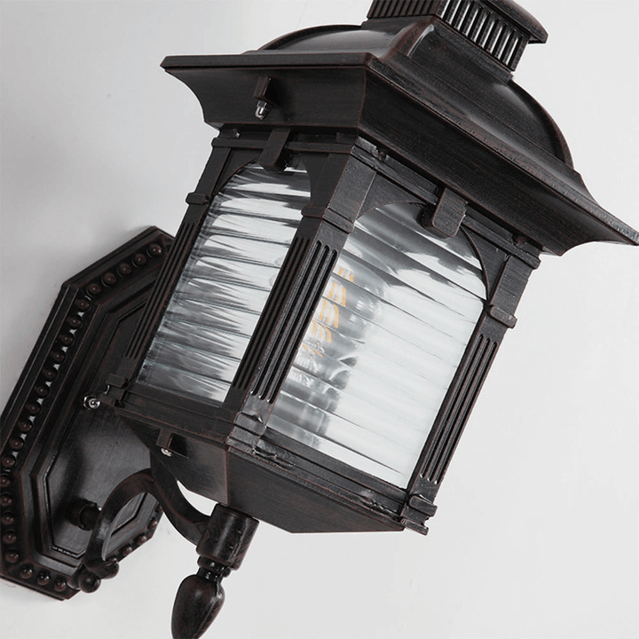 Lampe Murale Extérieure Vintage - Verre Antique