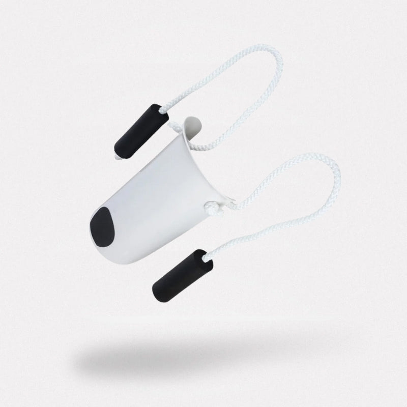 Enfile-bas de contention pratique, design robuste, vue de côté, matériau résistant, auxiliaire pour bas de contention.