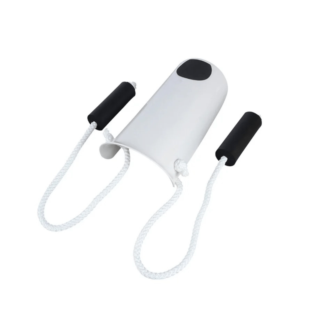 Enfile-bas de contention pratique, design robuste, vue de côté, matériau résistant, auxiliaire pour bas de contention.