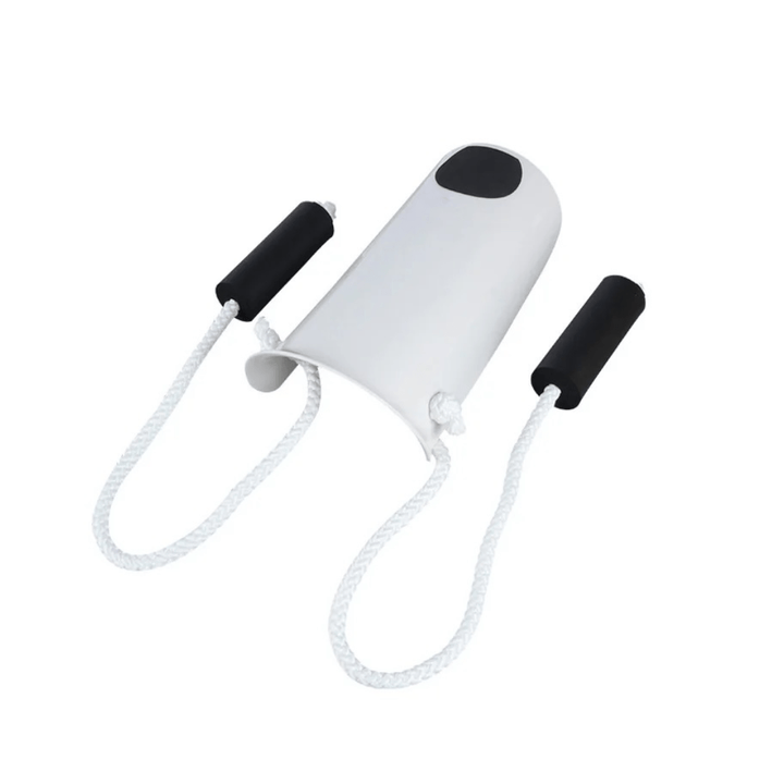 Enfile-bas de contention pratique, design robuste, vue de côté, matériau résistant, auxiliaire pour bas de contention.