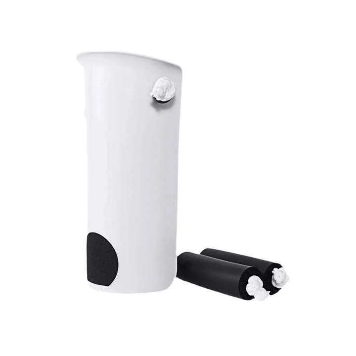 Enfile-bas de contention pratique, design robuste, vue de côté, matériau résistant, auxiliaire pour bas de contention.