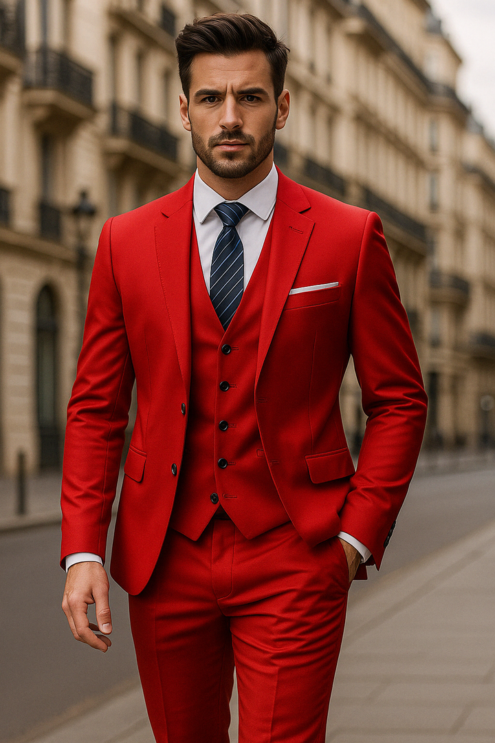 "Ensemble costume 3 pièces formelle homme, élégant gris foncé, veste, gilet et pantalon pour occasions formelles"