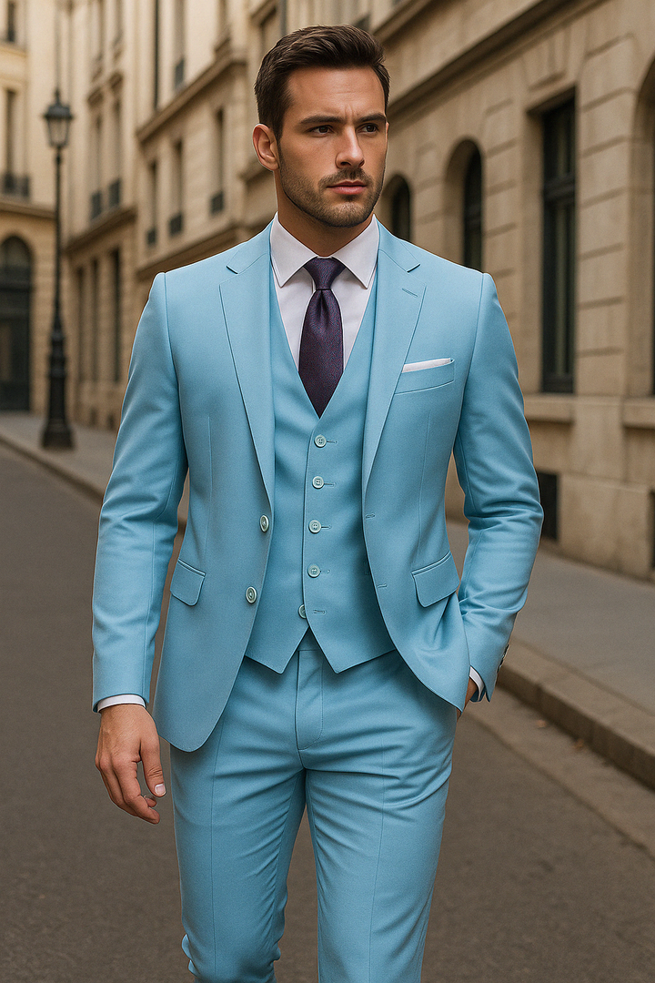 "Ensemble costume 3 pièces formelle homme, élégant gris foncé, veste, gilet et pantalon pour occasions formelles"