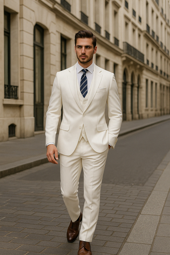 "Ensemble costume 3 pièces formelle homme, élégant gris foncé, veste, gilet et pantalon pour occasions formelles"