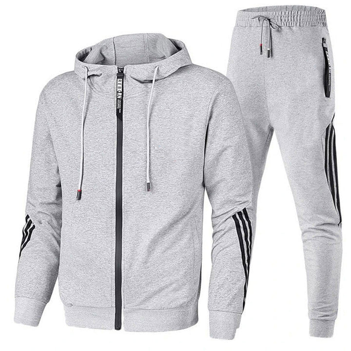 "Ensemble de sport homme élégant, matière douce, design ergonomique, idéal pour entraînement et détente, confort assuré."