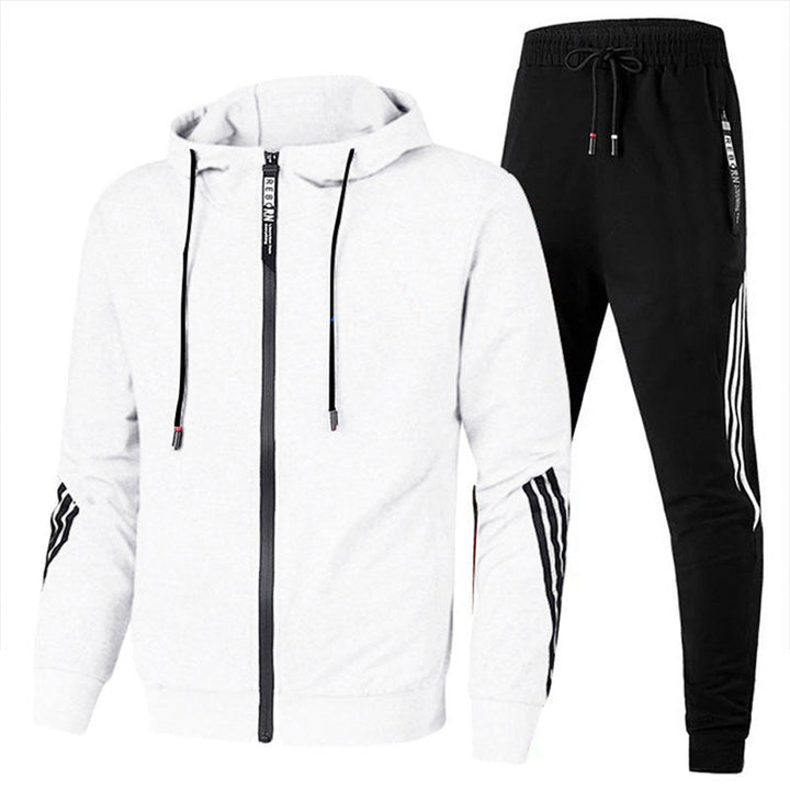 "Ensemble de sport homme élégant, matière douce, design ergonomique, idéal pour entraînement et détente, confort assuré."